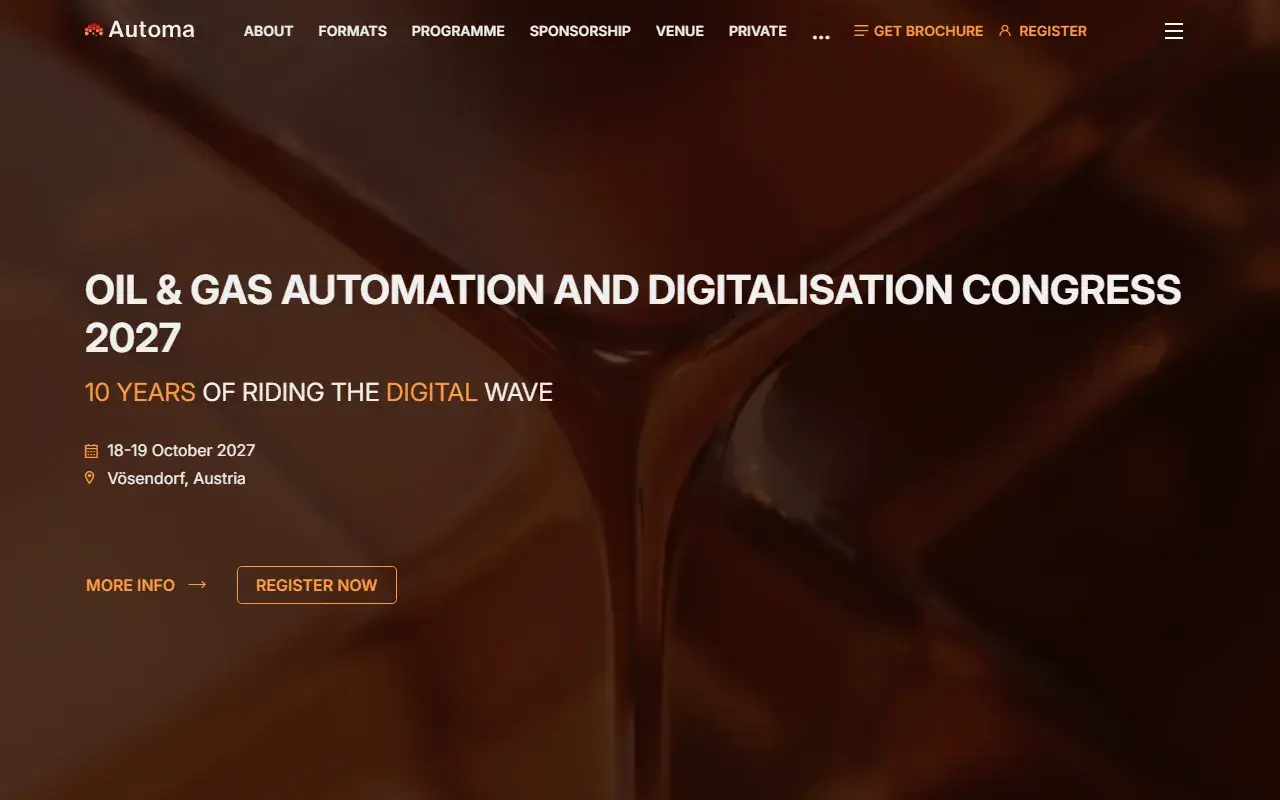 The Oil & Gas Automation and Digitalisation Congress 2027 website