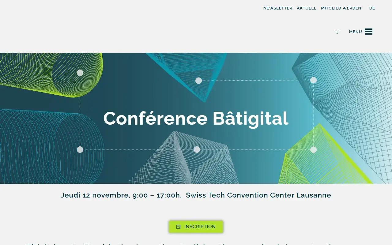 The Conférence Bâtigital 2026 website