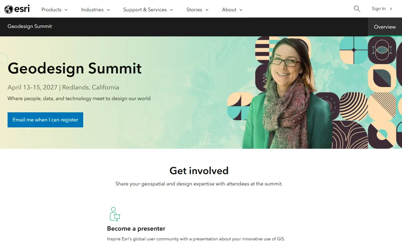 The Geodesign Summit 2027 website